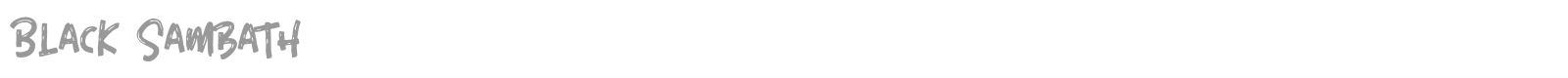 Black Sambath font preview